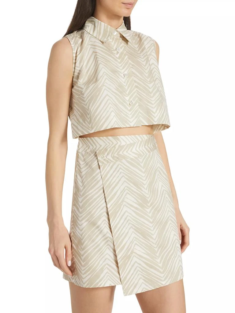 Hevron Kimmia Chevron Cotton Sleeveless Minidress 4