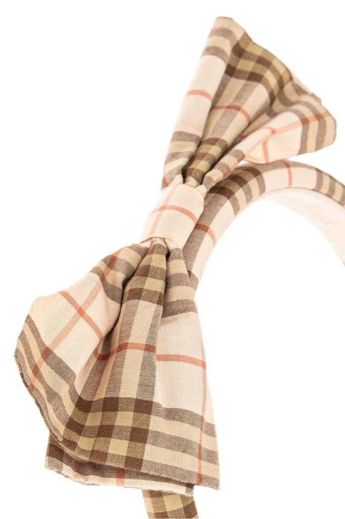Burberry Burberry Kids Checked Bow Detailed Headband 3