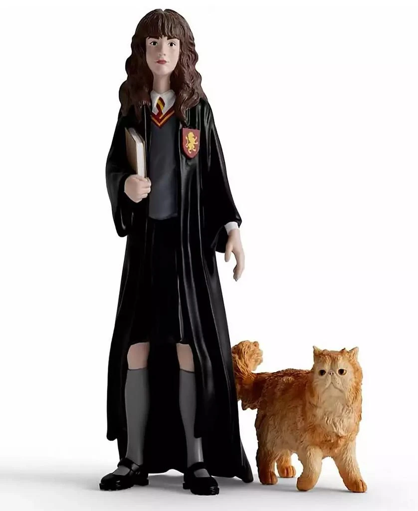 Schleich Wizarding World of Harry Potter 2-Piece Set: Hermoine Crookshanks Figurines 3