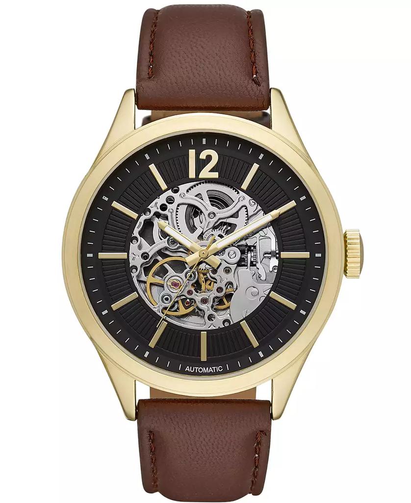 Folio Mens Brown Strap Automatic Watch 46mm
