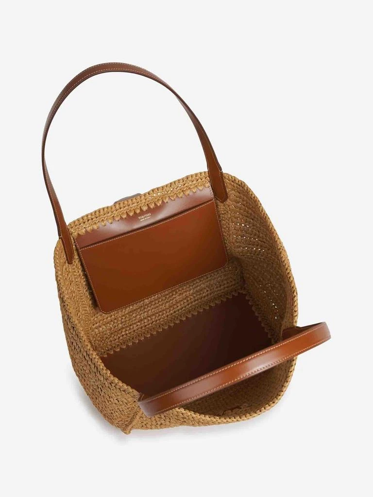 Tom Ford Tom Ford Raffia Tote Bag 4