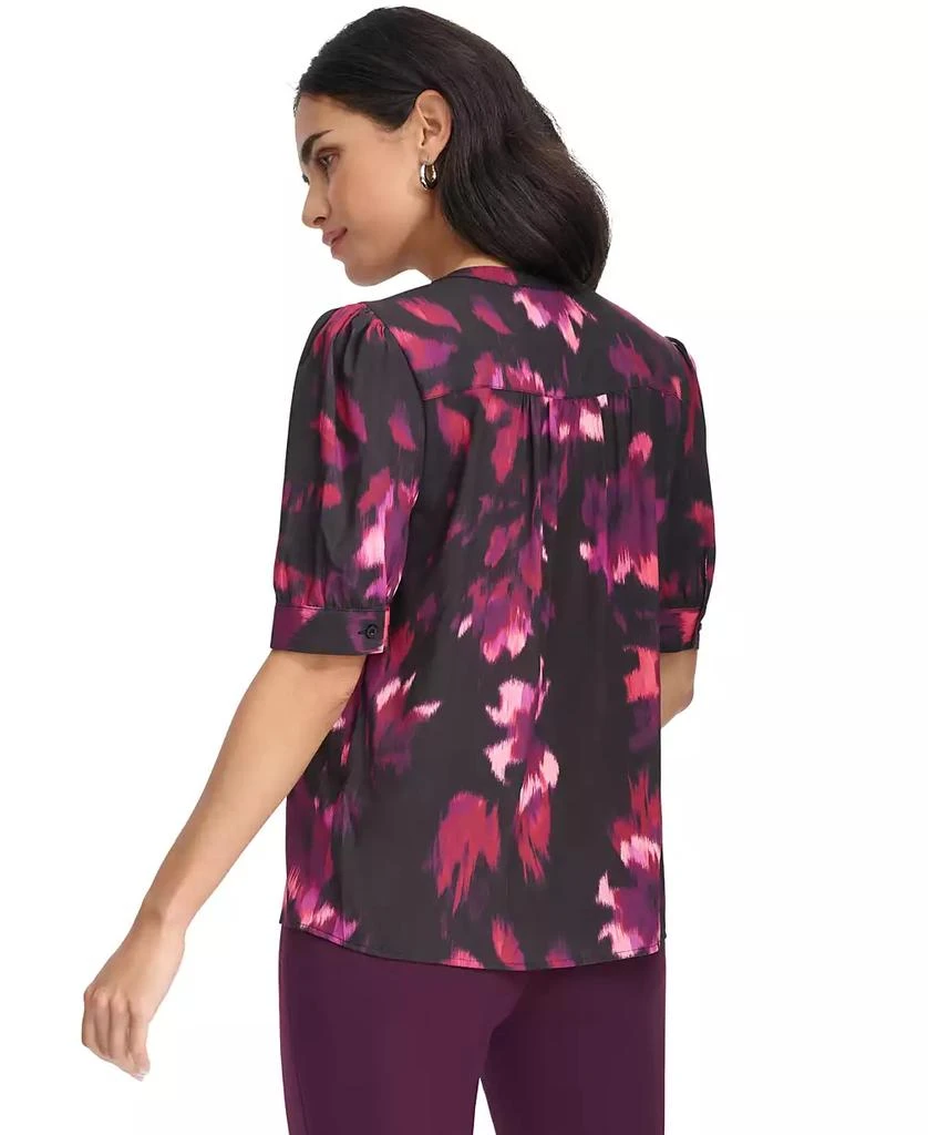 Calvin Klein Women's Short-Sleeve Button-Up Blouse 2