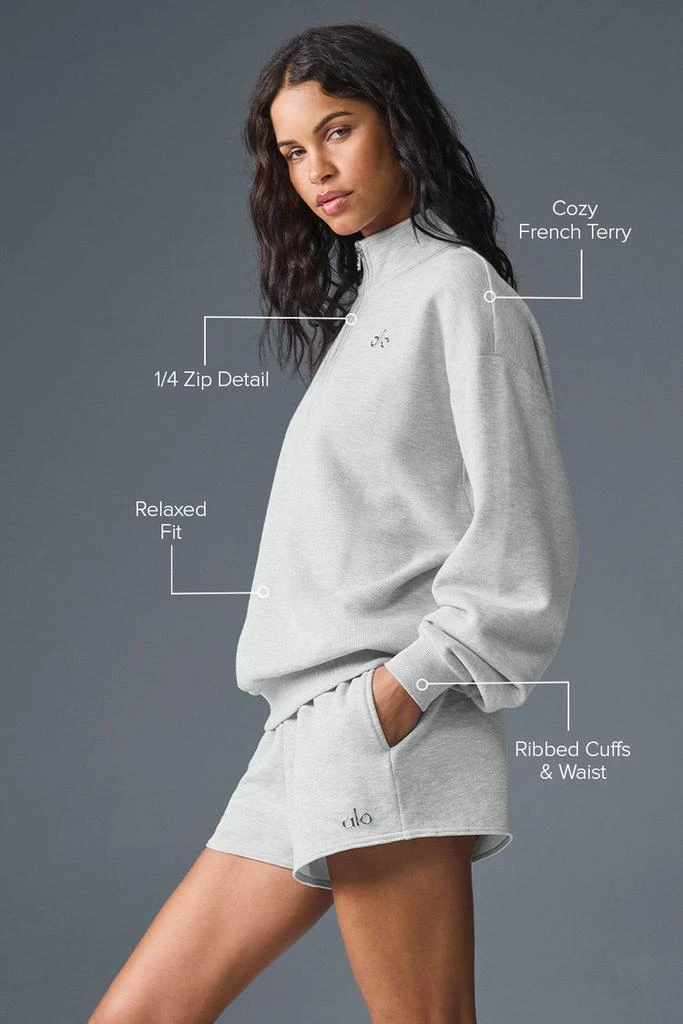 Alo Accolade 1/4 Zip Pullover - Winter Frost 2