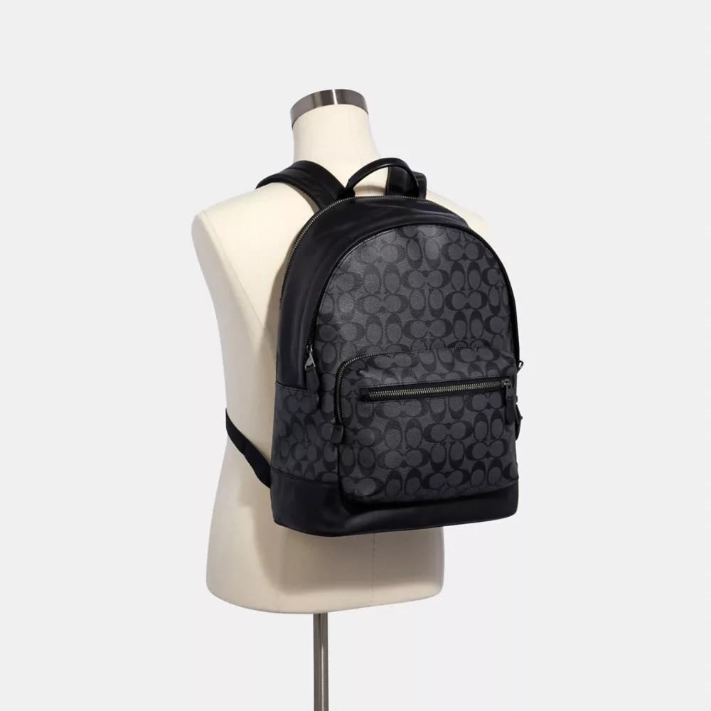 COACH® Outlet | West Backpack In Signature Canvas