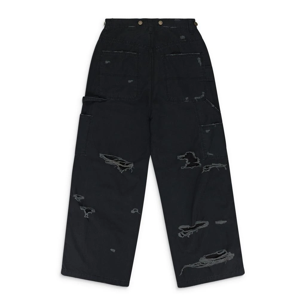 Project G/R BLACK DISTRESSED PATCH WORK SWEATPANTS 2