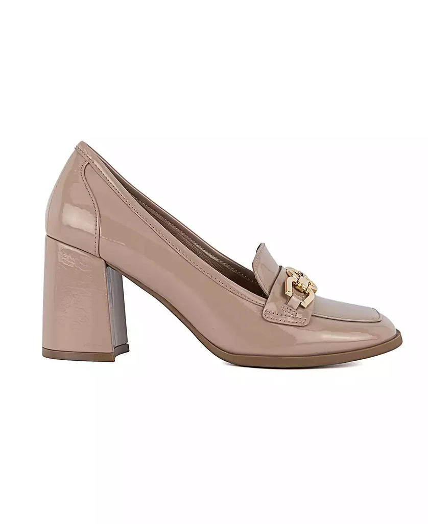 JONES NEW YORK Women's Howent Square Toe Heeled Loafers 2
