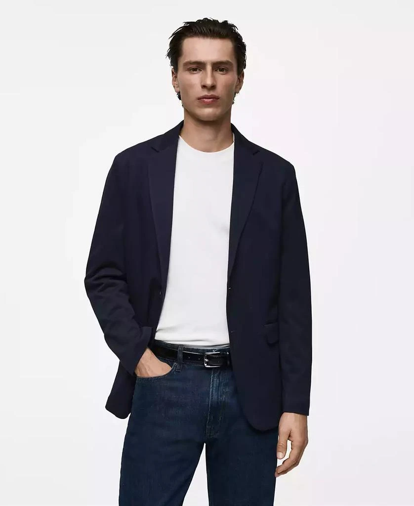 Mango Men's Slim-Fit Cotton Blazer 1
