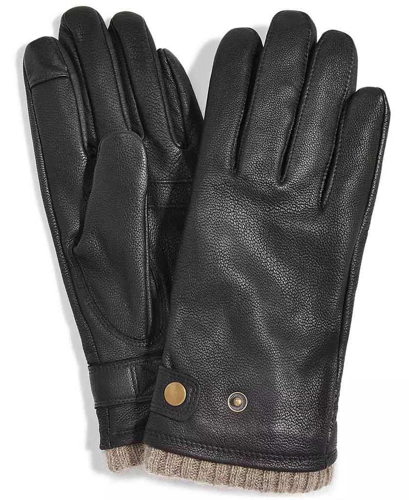 Club Room Men's Quilted Cashmere Gloves, Created for Macy's