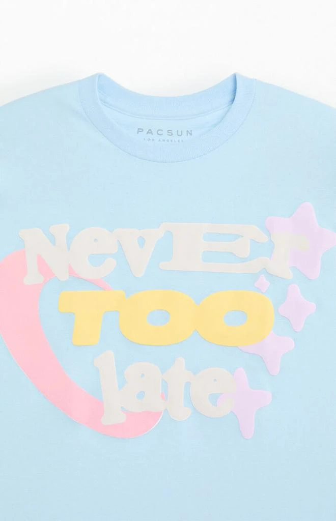 PacSun Never Too Late Puff Graphic T-Shirt 2