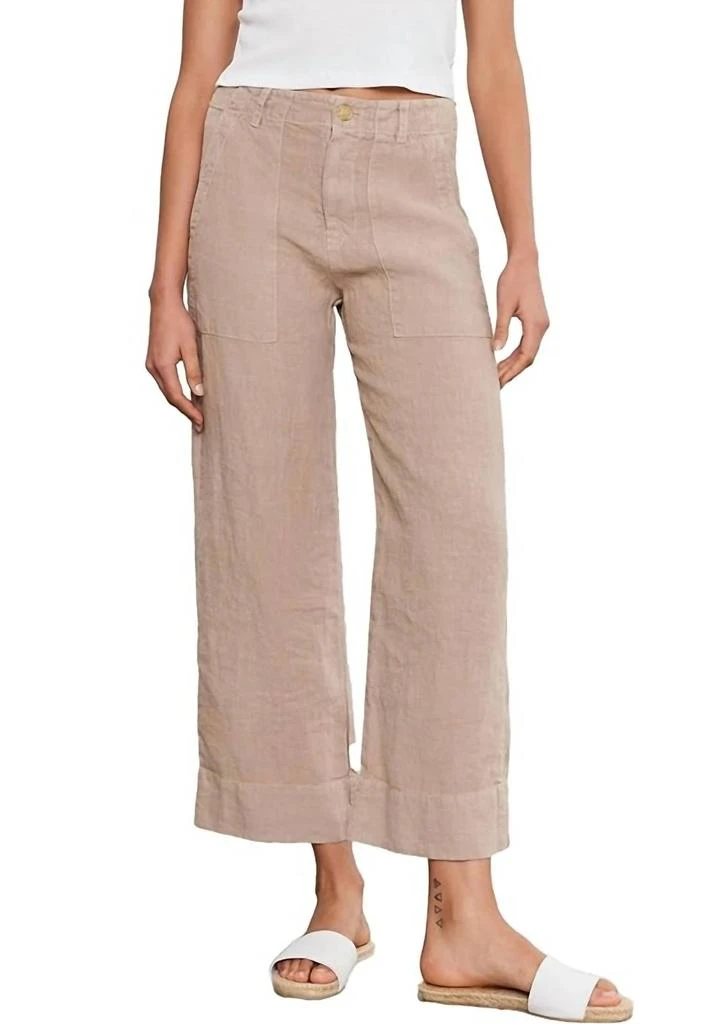 Velvet by Graham & Spencer Velvet By Graham & Spencer - Dru Heavy Linen Pant 1
