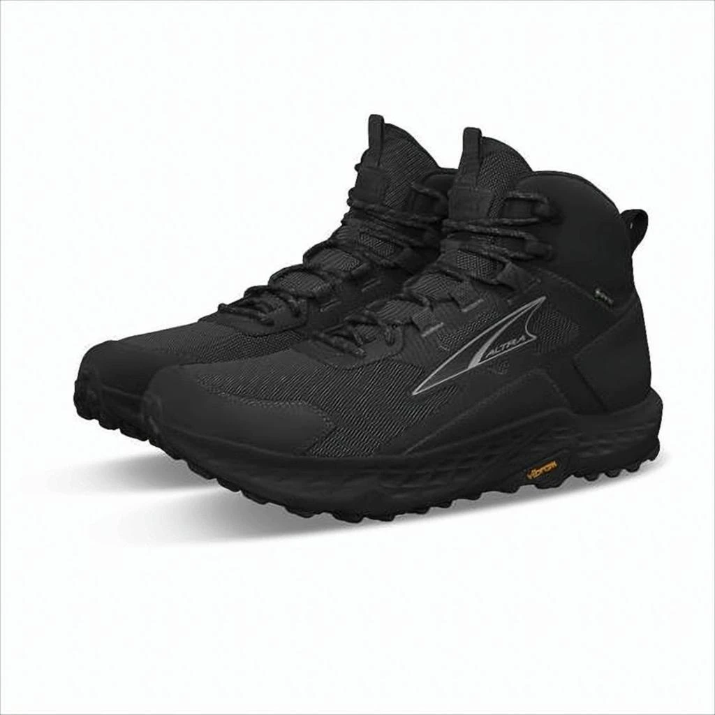 Altra High-Top Black Sneakers with Textured Mesh Upper 4