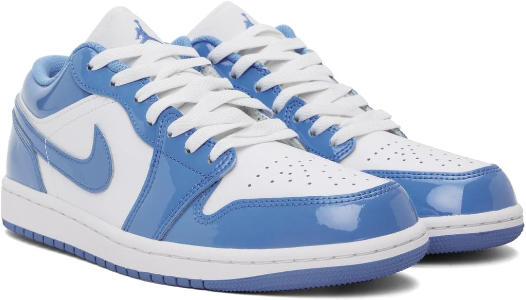 Jordan White & Blue Air Jordan 1 Low SE Sneakers 4
