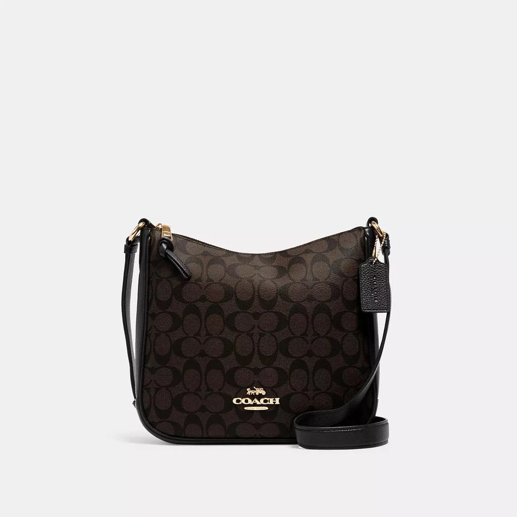 Coach Ellie File Bag In Signature Canvas 2