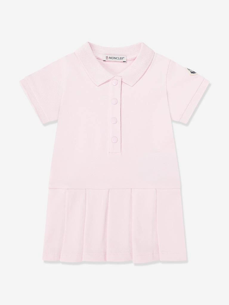 Moncler Moncler Enfant Baby Girls Cotton Polo Dress in Pink