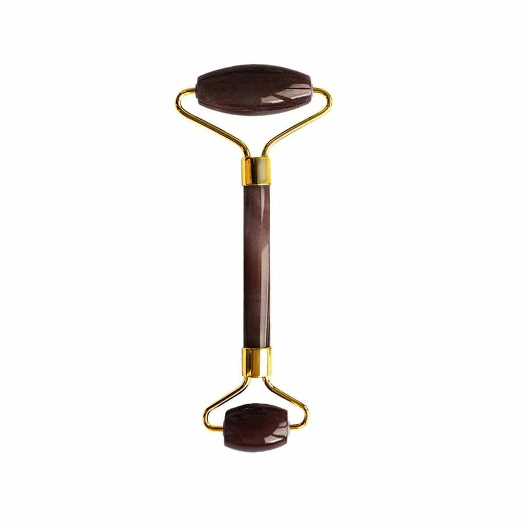 Dr Botanicals Tiger Eye Harmony and Balancing Facial Roller (Gold Metal Handle) 1