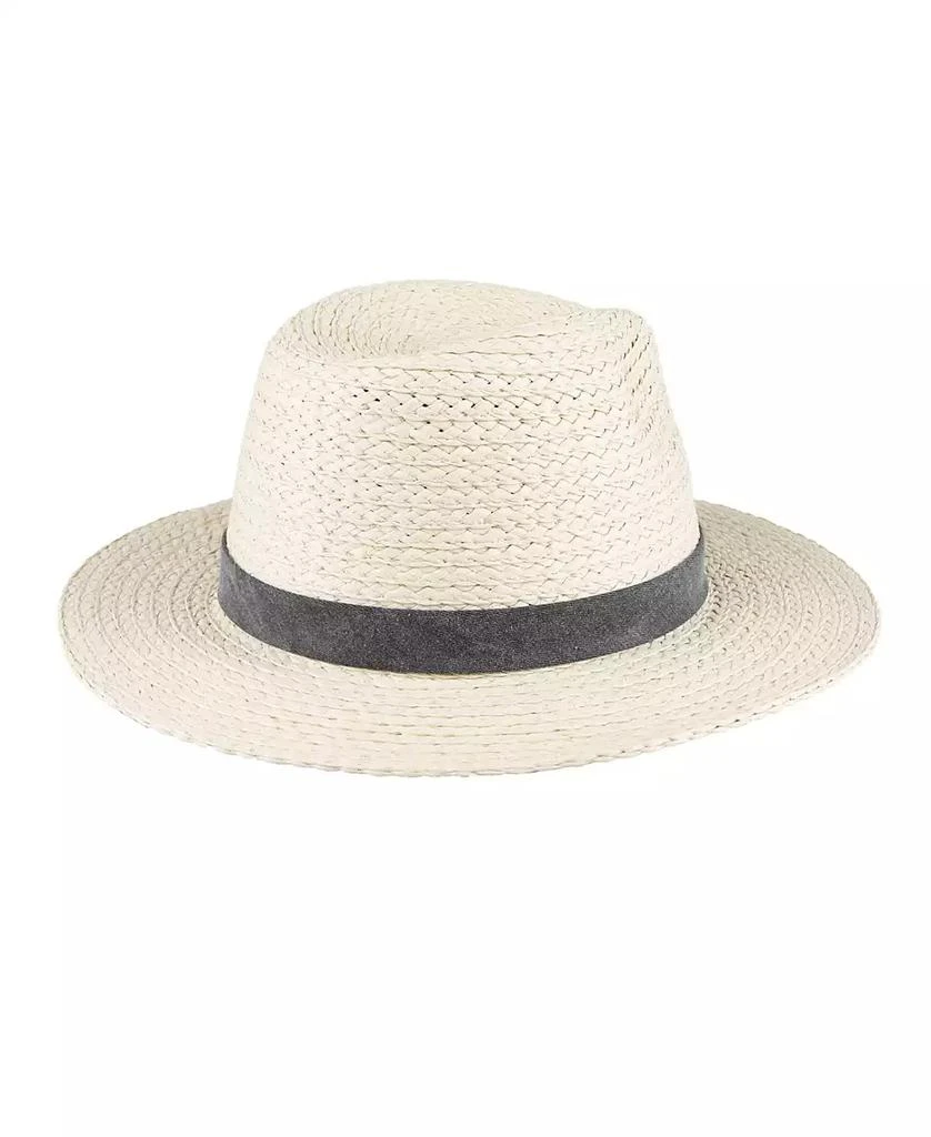 Levi's Men's Straw Panama Hat with Denim Washed Band 5