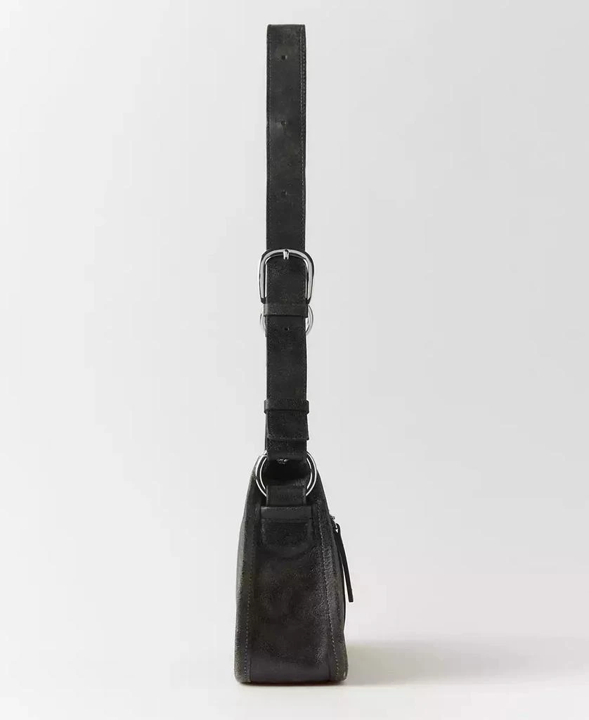 Mango Women's Metallic Details Leather Bag 3