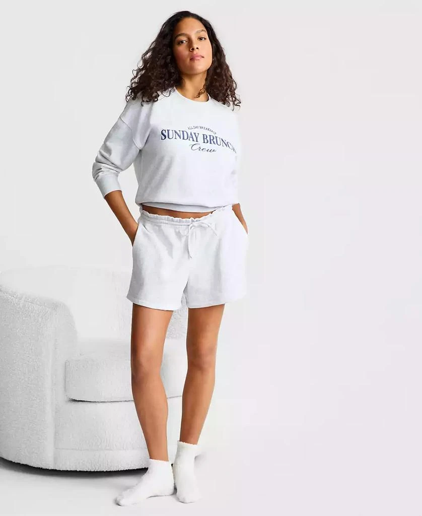 State of Day Women
s Paperbag-Waist French Terry Shorts, Macy
s Exclusive