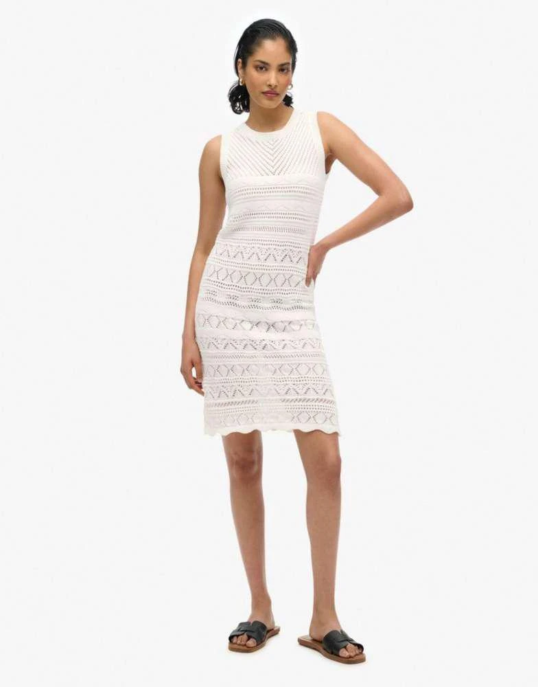 superdry crochet dress Superdry Crochet Knit Bodycon Short Dress