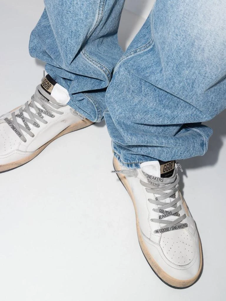 Golden Goose Golden Goose Ball Star Sneakers With Gold Star And Heel Tab Shoes 3