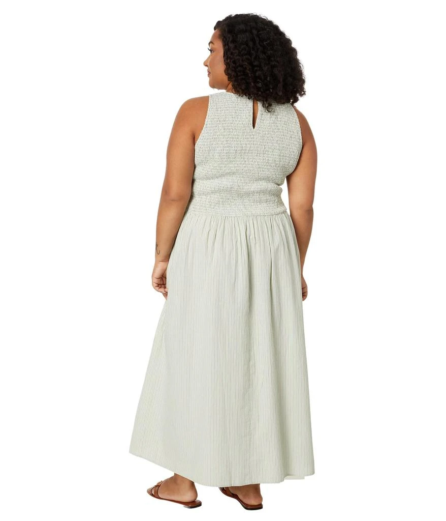 Madewell Plus Smocked Sleeveless Midi Dress 2