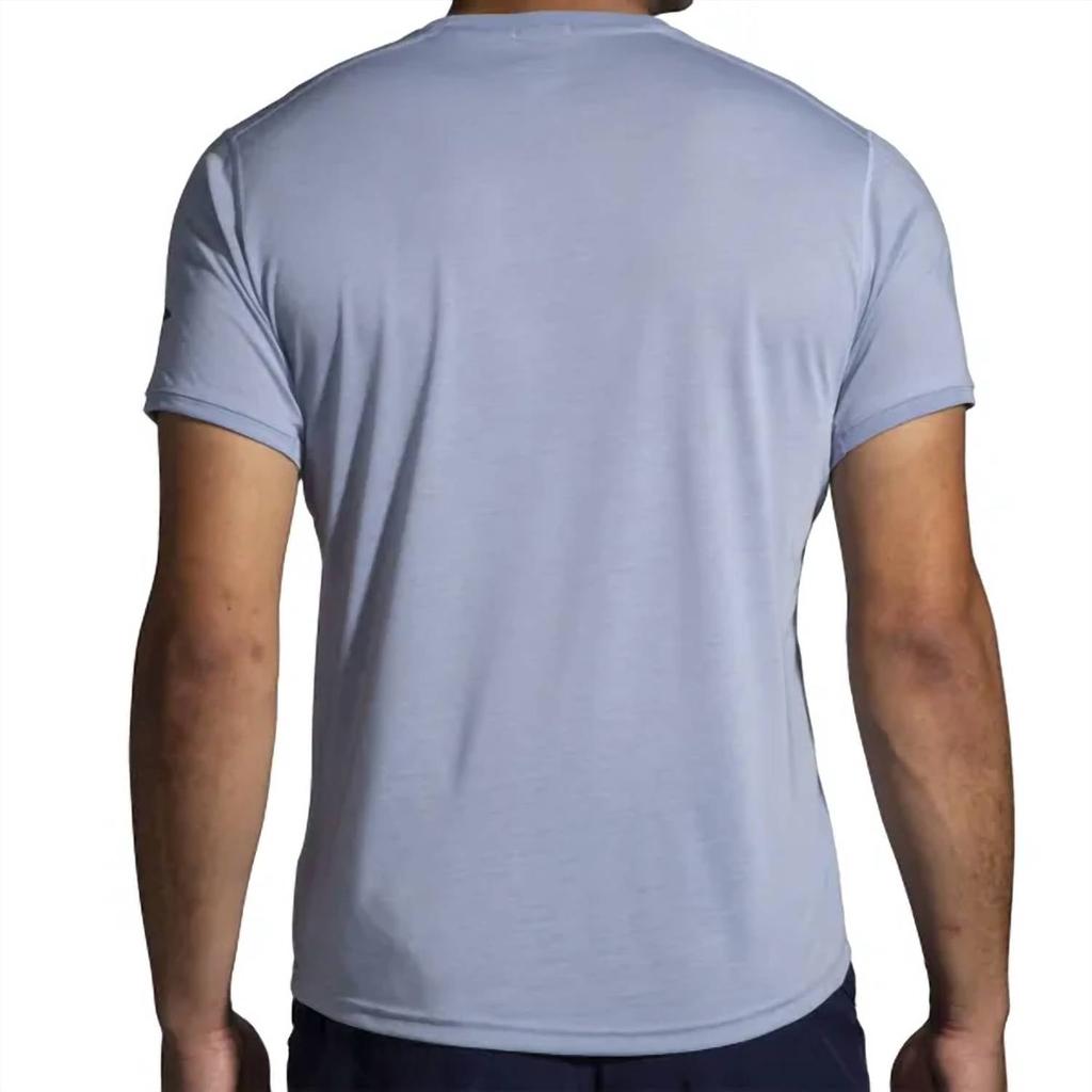 Brooks Men's Distance Short Sleeve Running Shirt In Dawn