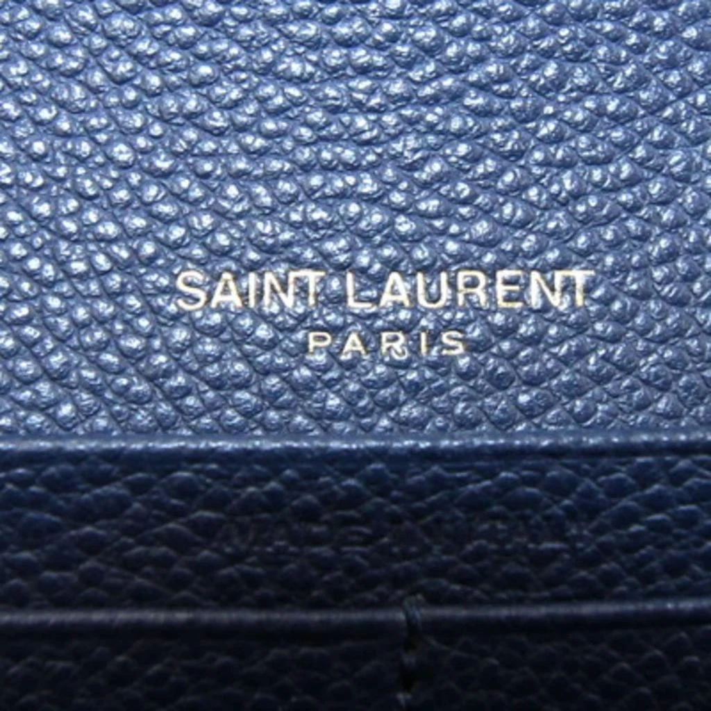 Yves Saint Laurent Leather Long Wallet (Bi-Fold) (Pre-Owned) 3