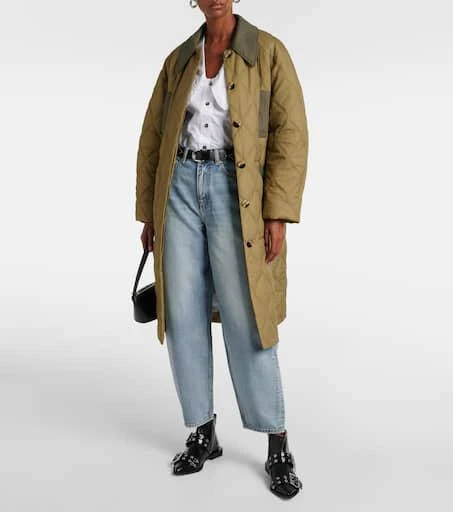 Ganni High-rise barrel-leg jeans 7