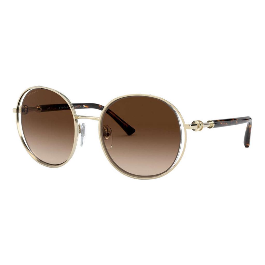BVLGARI Bulgari Women's Gold Round Sunglasses