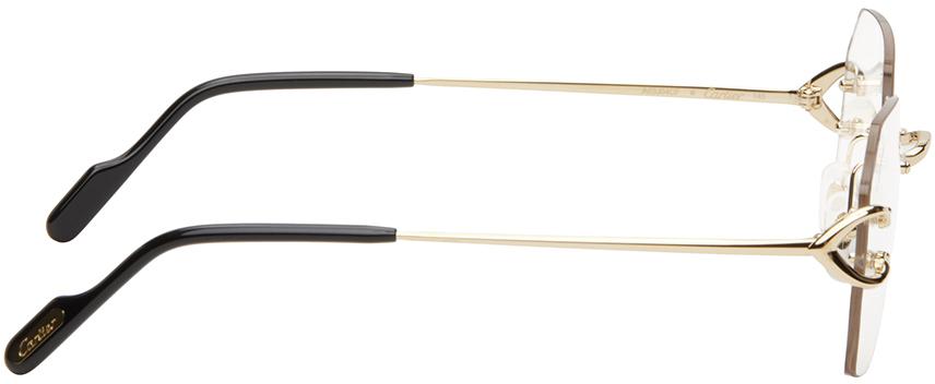 Cartier Gold Rimless Glasses