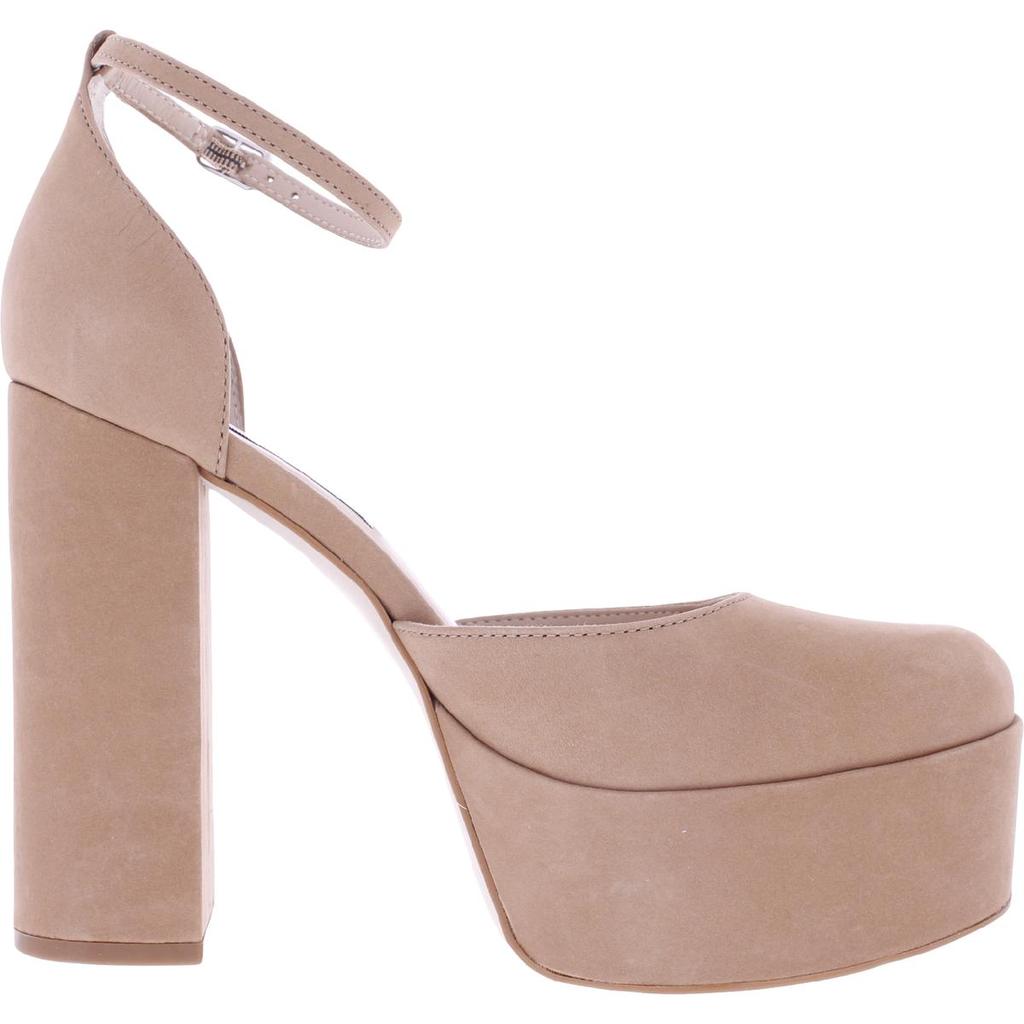 Steve Madden Agata Womens Satin Ankle Strap Platform Heels
