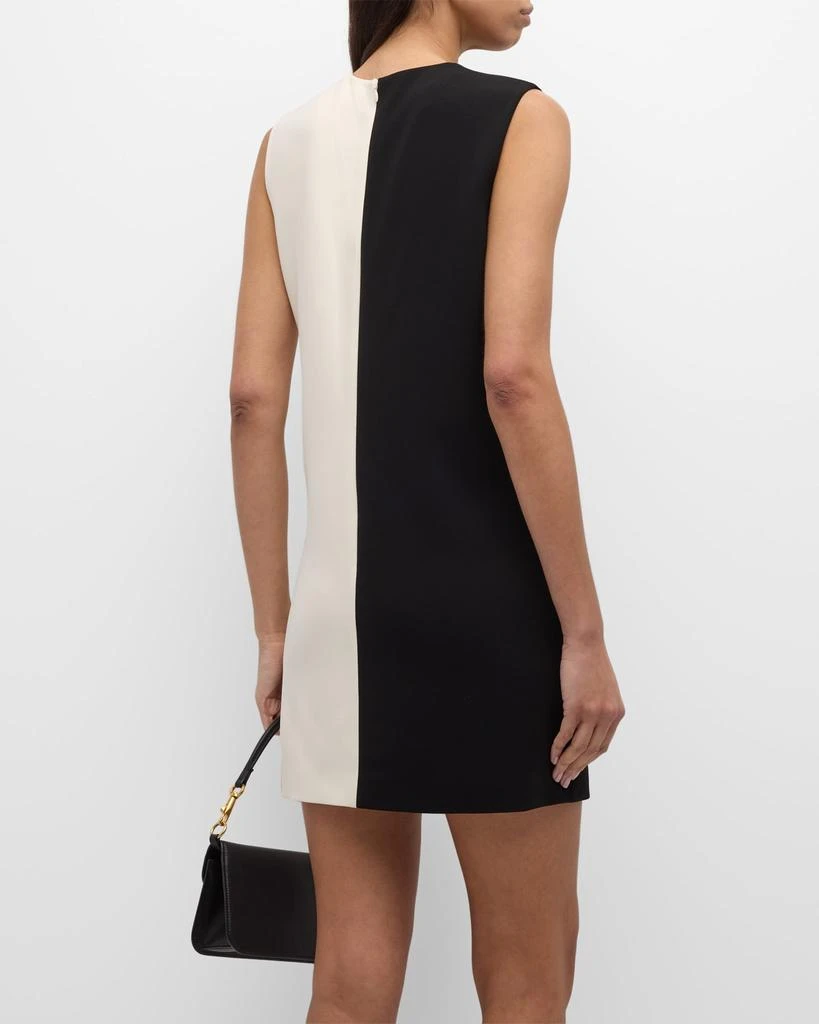 Theory Sleeveless Split Admiral Crepe Mini Shift Dress 6