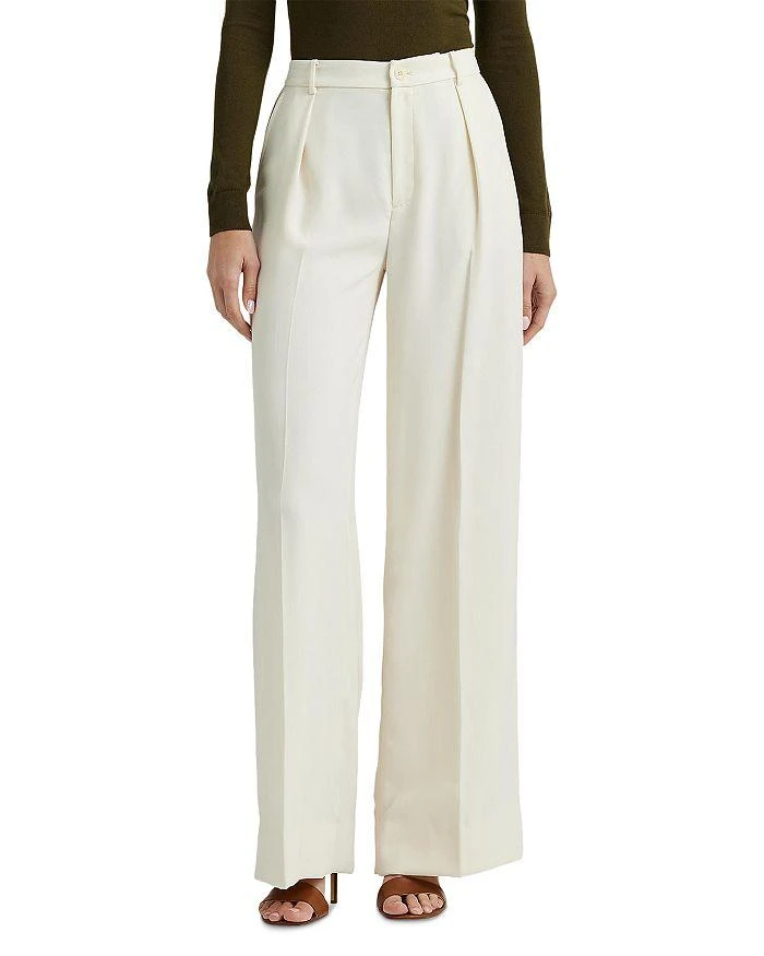Ralph Lauren Pleated High Rise Wide Leg Pants 1