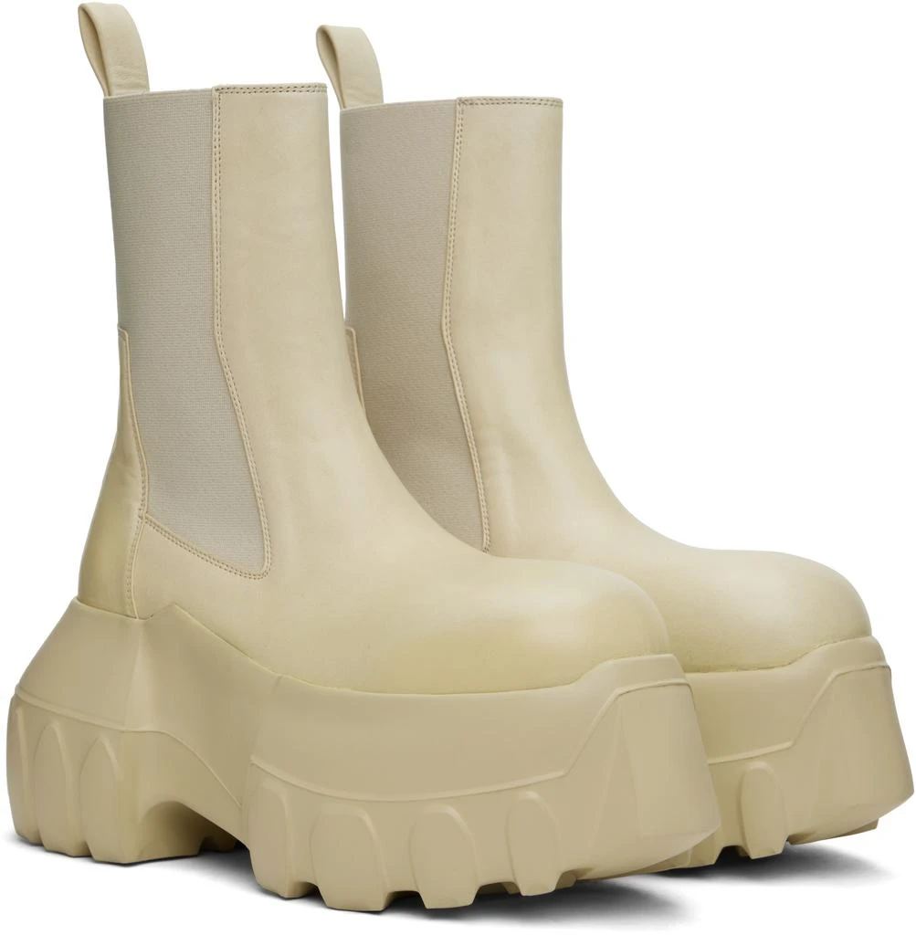 Rick Owens Off-White Hollywood Beatle Mega Tractor Boots 4