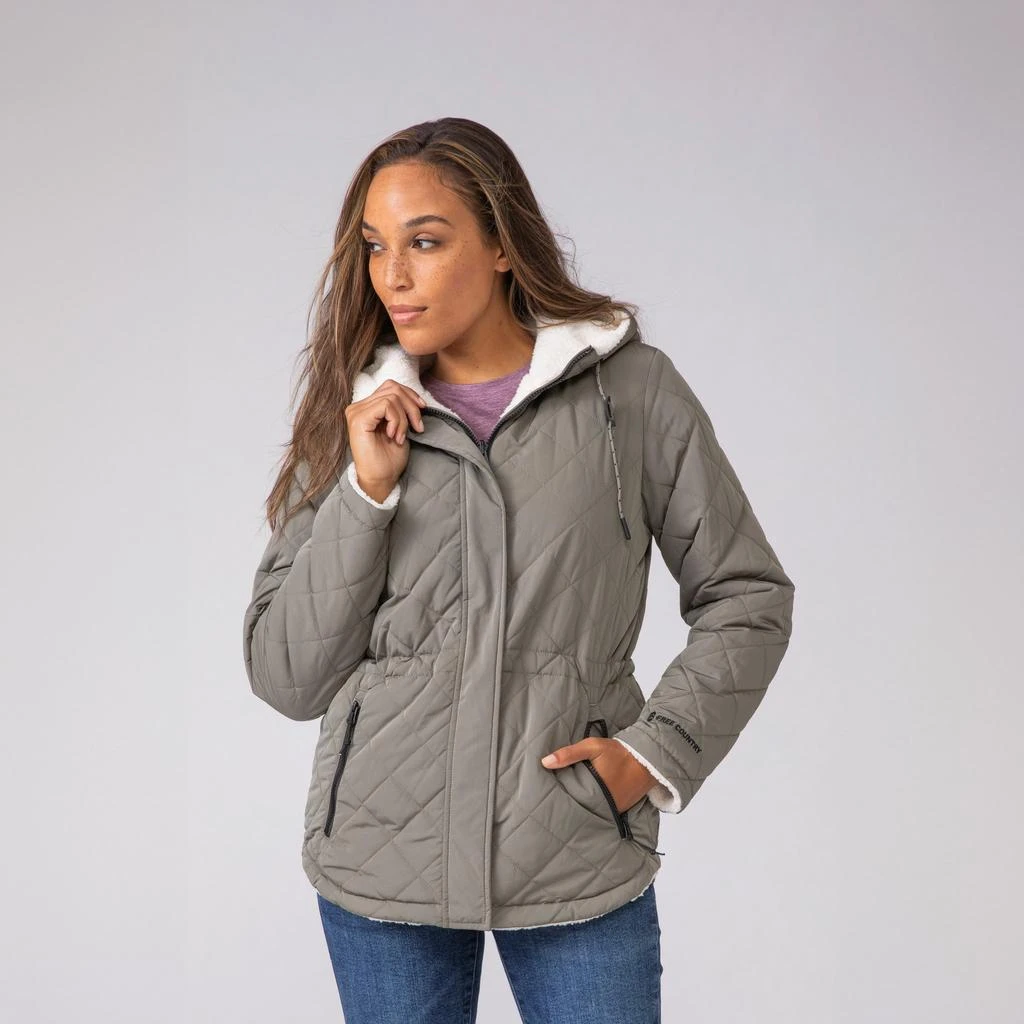 Free Country Women's Switch It Up Cloud Lite Reversible Jacket 1
