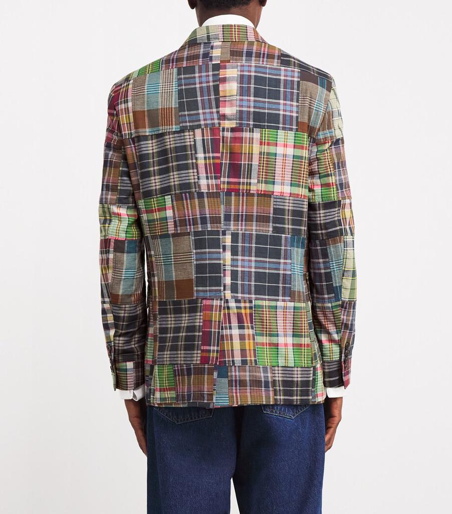madras patchwork blazer