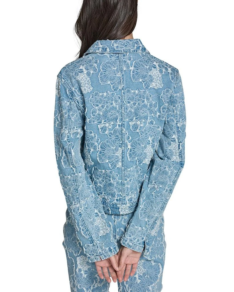 Karl Lagerfeld Paris Floral Denim Jacket 3
