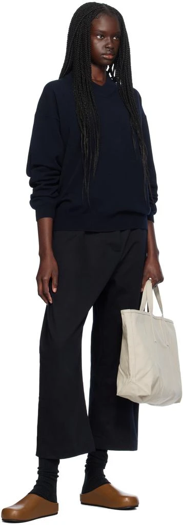 Studio Nicholson Navy Fiore Sweater 4