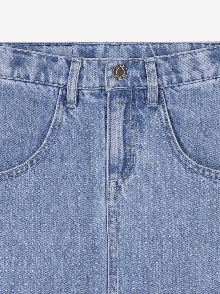 Marc Jacobs Girls Diamante Denim Skirt in Blue 3