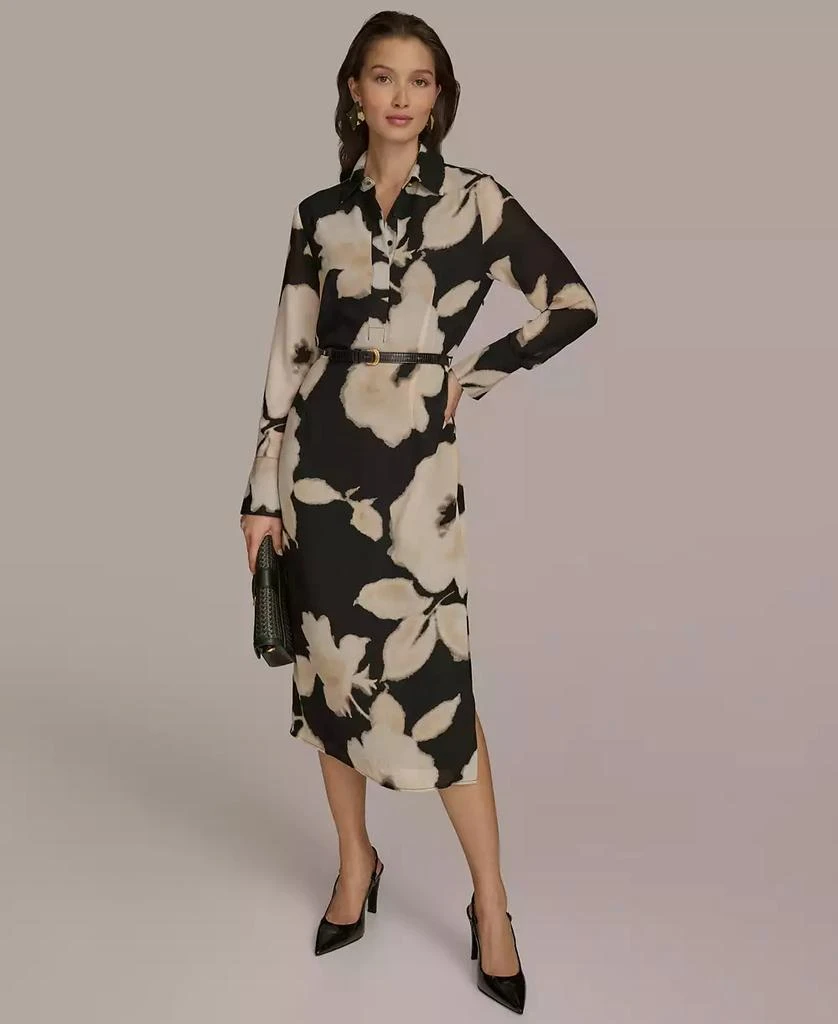 Donna Karan Women's Floral-Print Shirtdress 1
