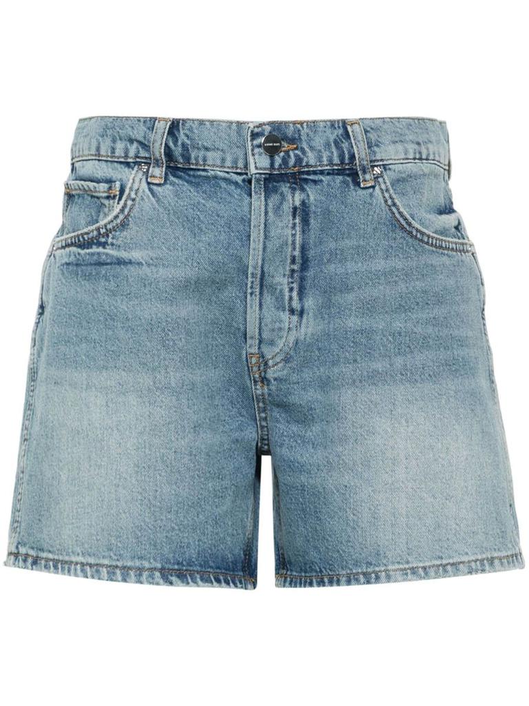 Anine Bing Anine Bing Dalton Short - Pacific Blue Clothing