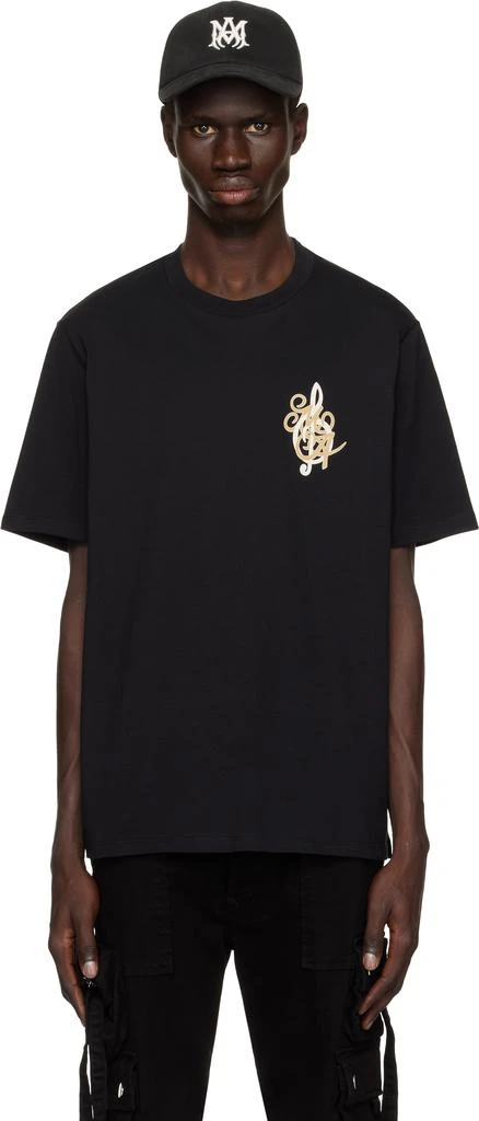 AMIRI Black 'Amiri' Jazz Band T-shirt 1