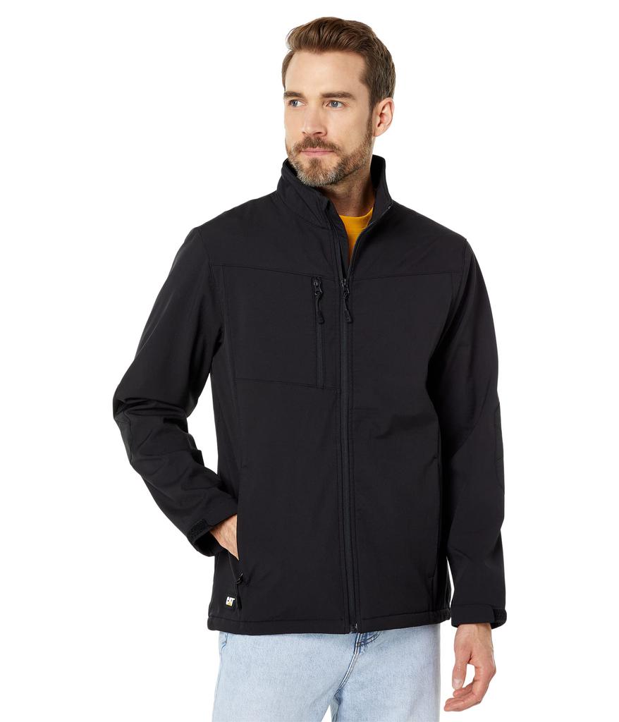 Caterpillar Grid Fleece Bonded Softshell Jacket