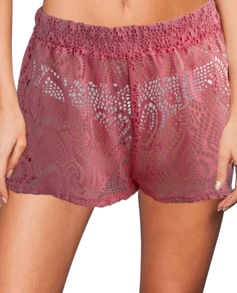 Beach Habitat Beach Habitat - Heart Crochet Cover Up Short