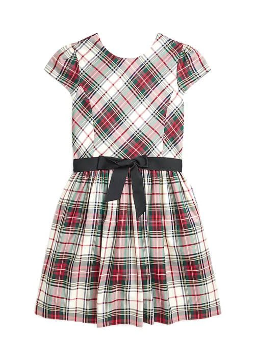 Ralph Lauren Lauren Childrenswear Girls 7 16 Plaid Twill Dress 1