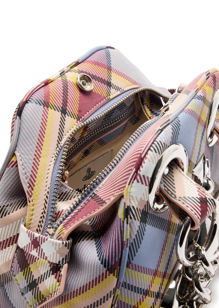 Vivienne Westwood Archive Orb checked nubuck shoulder bag