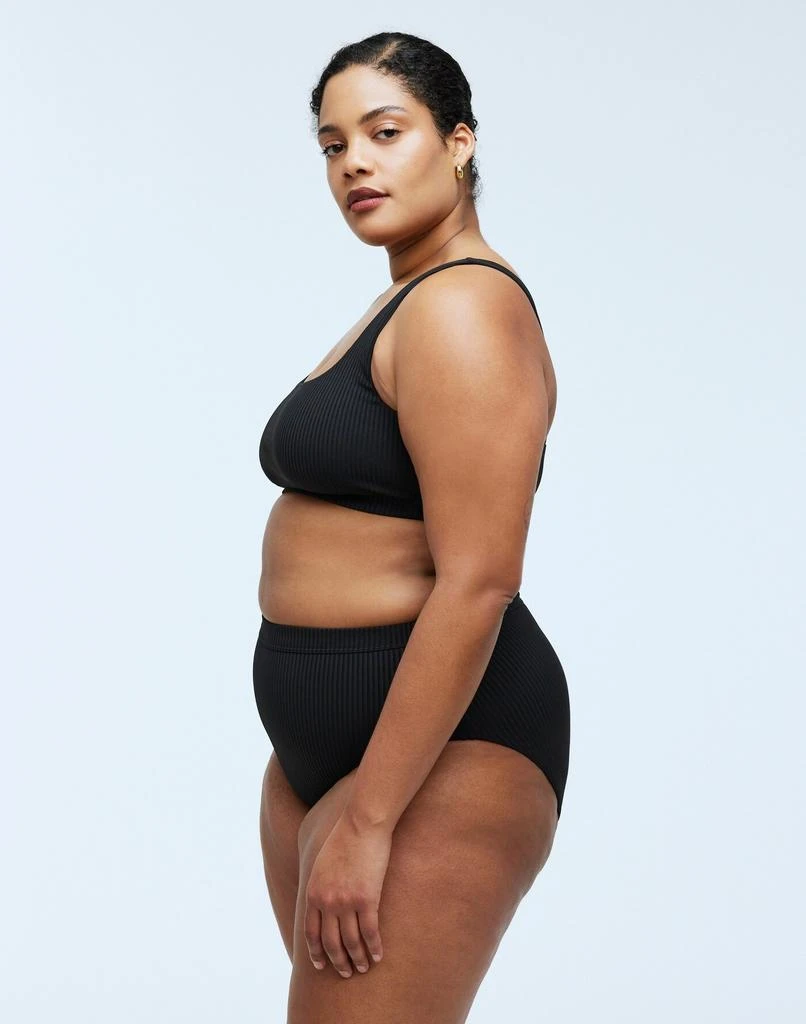 Madewell Plus Ribbed Square-Neck Bikini Top 2