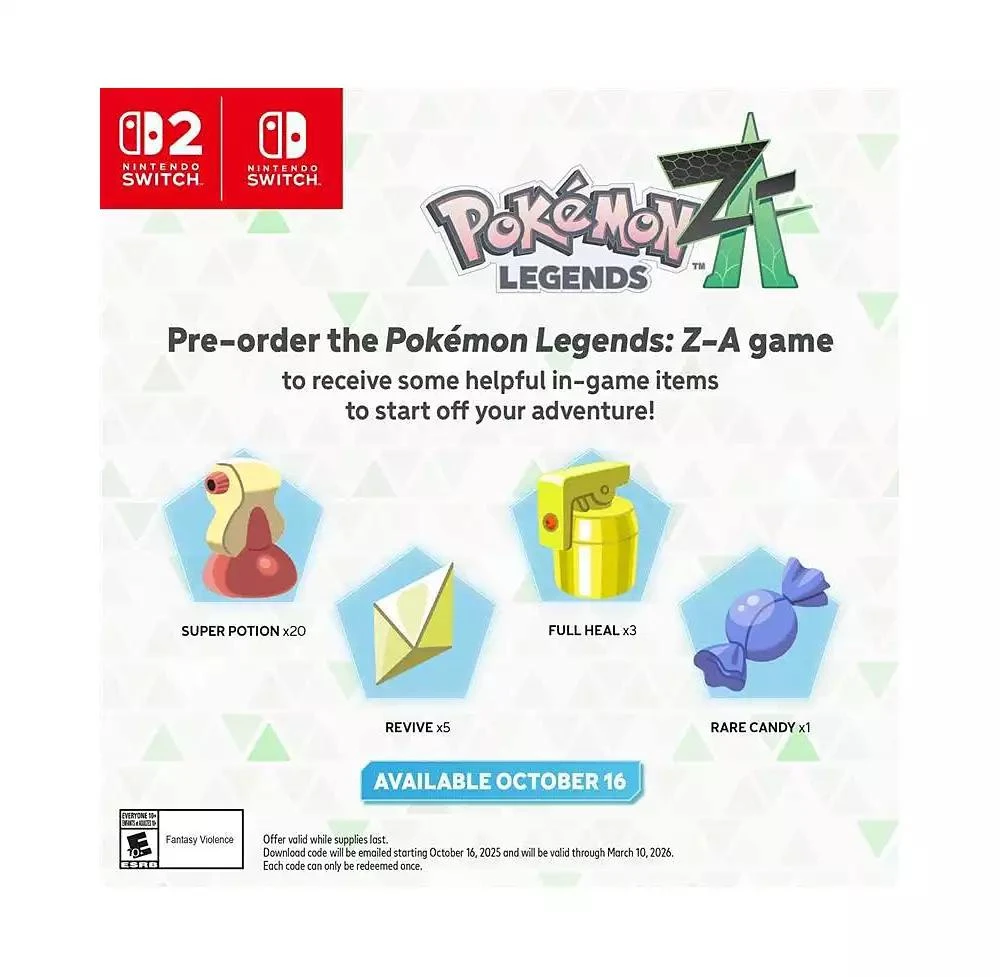 Nintendo Other Publishers Pokemon Legends: Z-A - Nintendo Switch 2 3