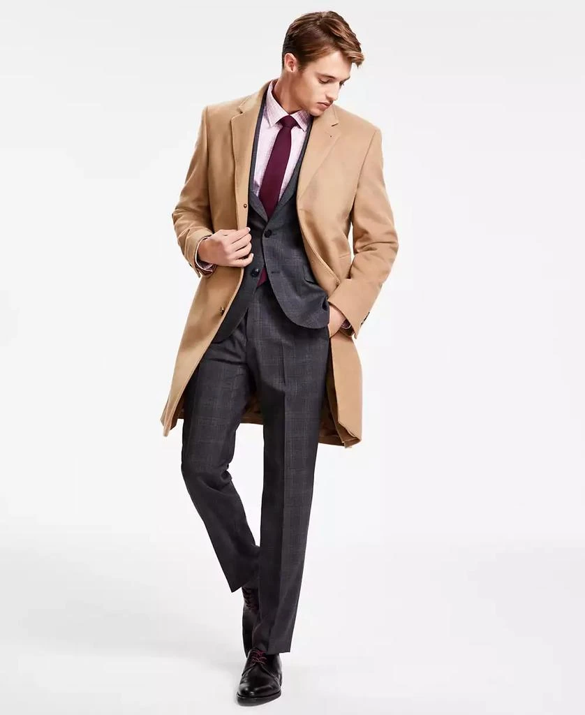 Michael Kors Men's Classic Fit Luxury Wool Cashmere Blend Overcoats 1