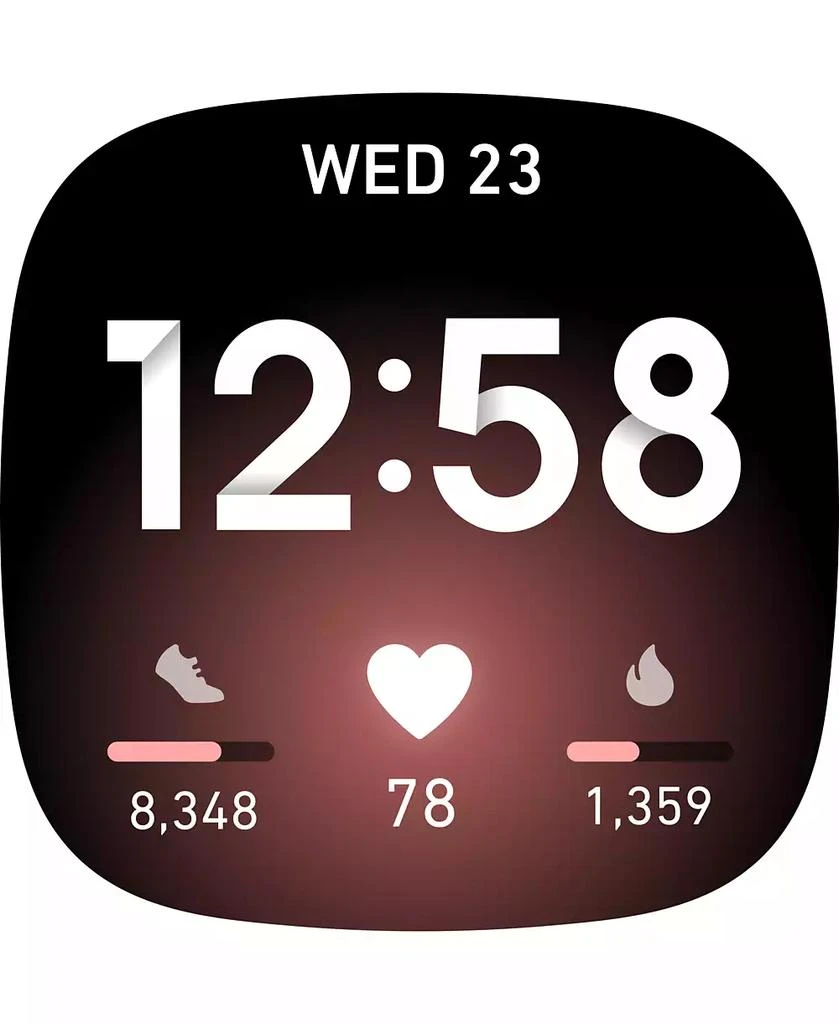 Fitbit Versa 3 Pink Clay Strap Smart Watch 39mm 4